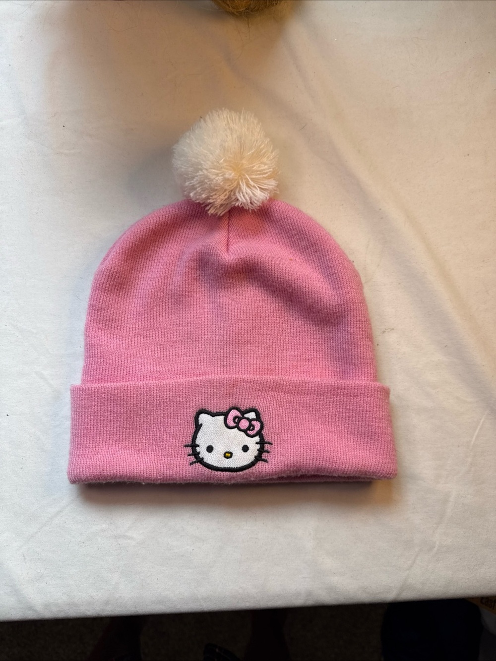 Hello Kitty Pink Pom Beanie